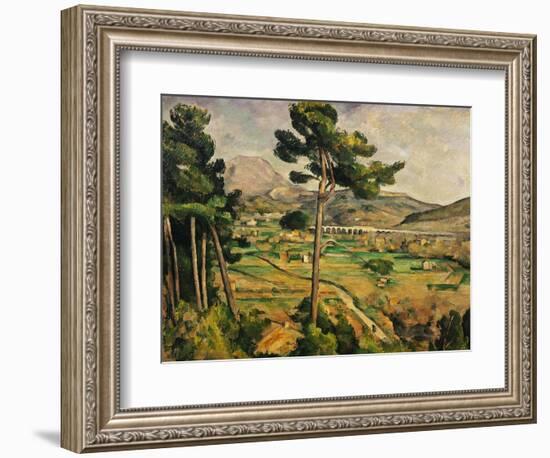 Mont Sainte-Victoire-Paul Cézanne-Framed Giclee Print