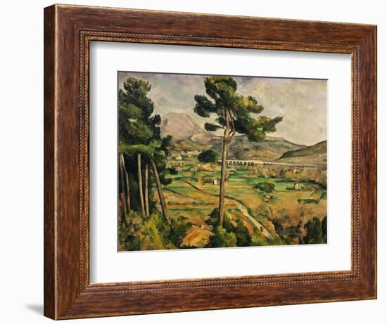 Mont Sainte-Victoire-Paul Cézanne-Framed Giclee Print