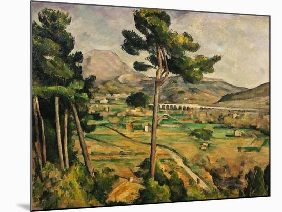 Mont Sainte-Victoire-Paul Cézanne-Mounted Giclee Print
