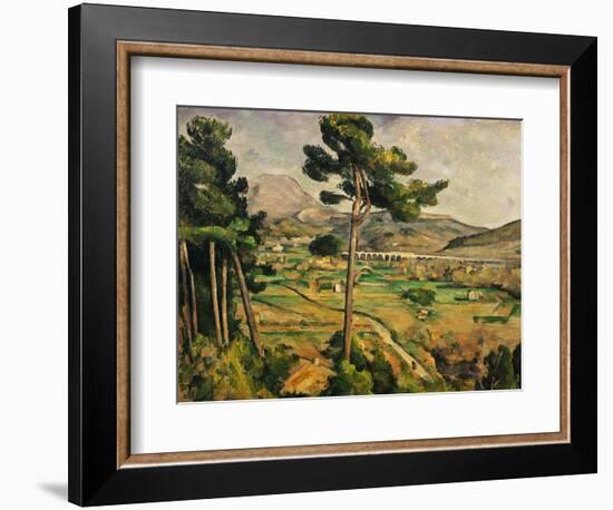 Mont Sainte-Victoire-Paul Cézanne-Framed Premium Giclee Print