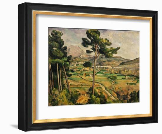 Mont Sainte-Victoire-Paul Cézanne-Framed Premium Giclee Print