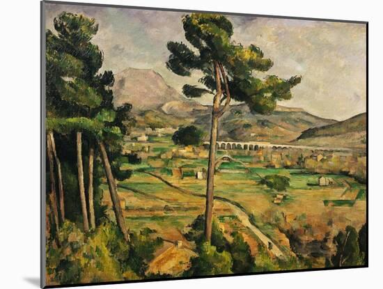 Mont Sainte-Victoire-Paul Cézanne-Mounted Giclee Print