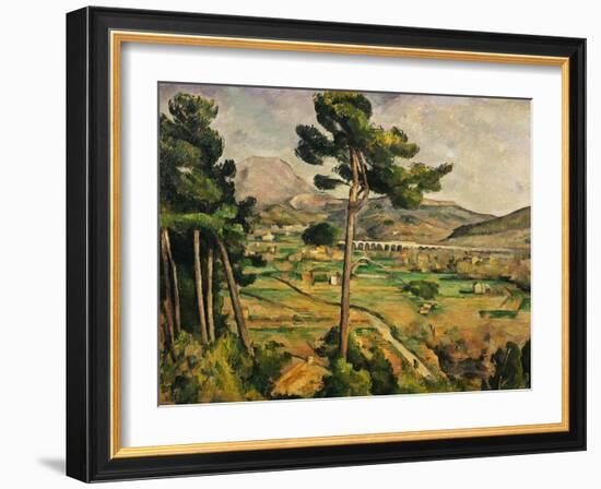 Mont Sainte-Victoire-Paul Cézanne-Framed Giclee Print