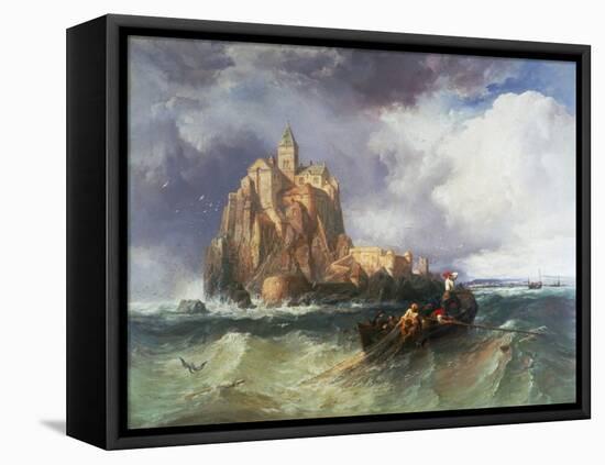 Mont St Michel, 1868-James Webb-Framed Premier Image Canvas