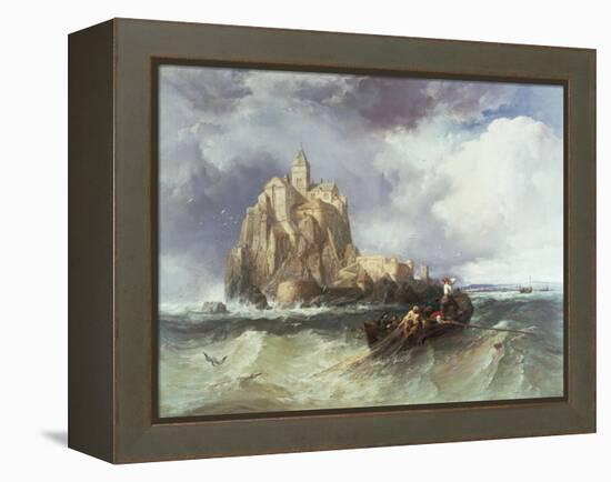 Mont St. Michel, 1868-James Webb-Framed Premier Image Canvas