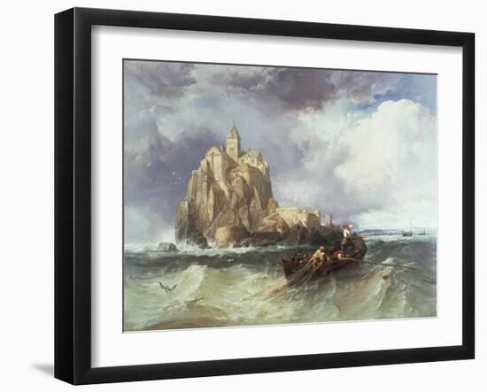 Mont St. Michel, 1868-James Webb-Framed Giclee Print