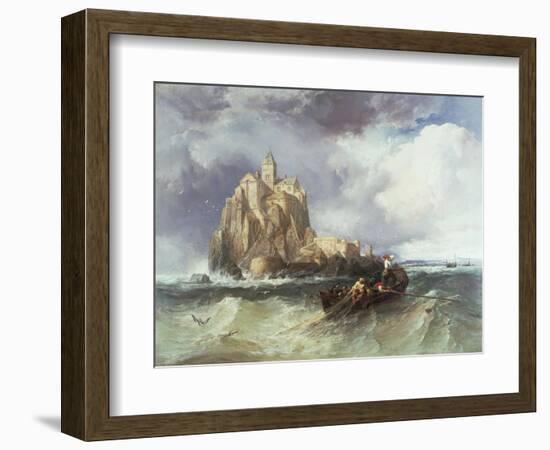 Mont St. Michel, 1868-James Webb-Framed Giclee Print