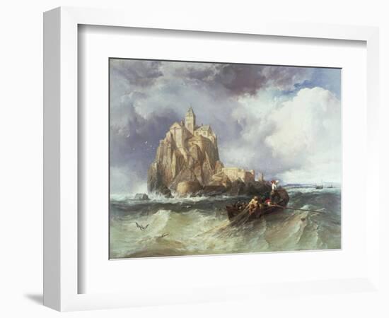 Mont St. Michel, 1868-James Webb-Framed Giclee Print