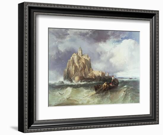 Mont St. Michel, 1868-James Webb-Framed Giclee Print