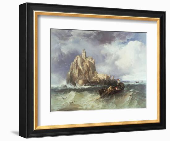 Mont St. Michel, 1868-James Webb-Framed Giclee Print