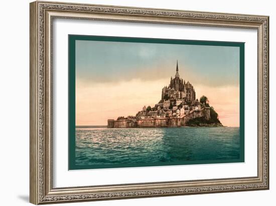 Mont St. Michel at High Tide-null-Framed Art Print