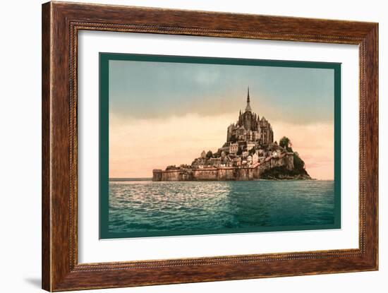 Mont St. Michel at High Tide-null-Framed Art Print