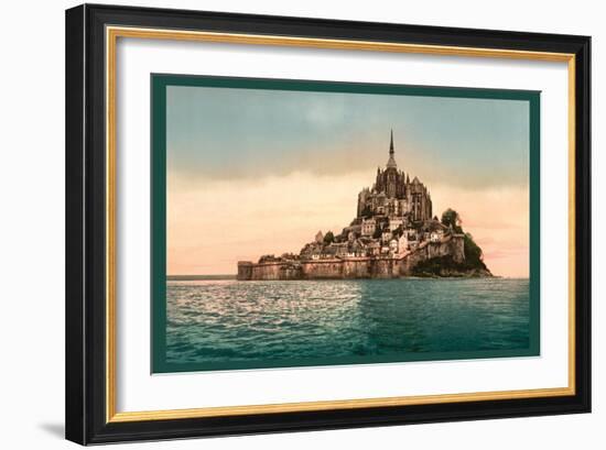 Mont St. Michel at High Tide-null-Framed Art Print