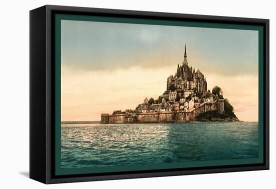 Mont St. Michel at High Tide-null-Framed Stretched Canvas