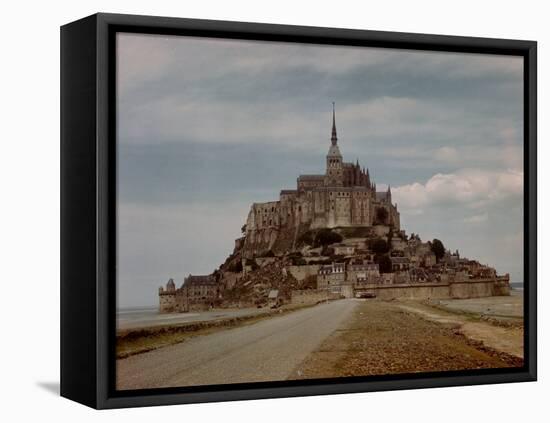 Mont St. Michel Crowned by Abbey Built by Monks in the 13th Century-Eliot Elisofon-Framed Premier Image Canvas