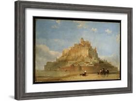 Mont St. Michel from the Sands, 1848-David Roberts-Framed Giclee Print