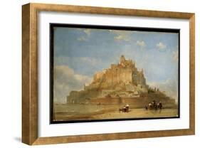 Mont St. Michel from the Sands, 1848-David Roberts-Framed Giclee Print