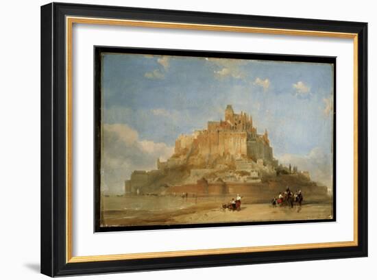 Mont St. Michel from the Sands, 1848-David Roberts-Framed Giclee Print