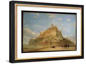 Mont St. Michel from the Sands, 1848-David Roberts-Framed Giclee Print