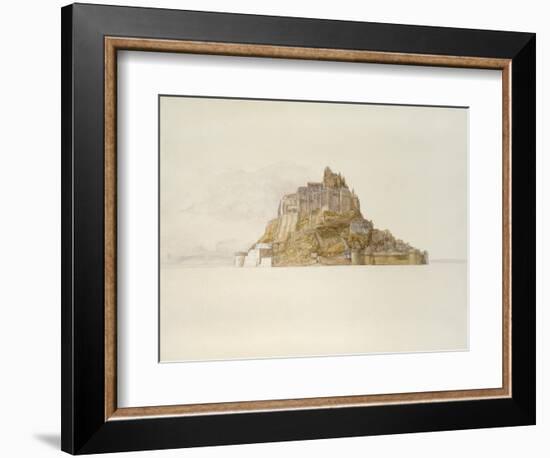 Mont St Michel from the Sands, C. 1876 (Watercolour over Graphite, on Paper)-Alfred William Hunt-Framed Giclee Print