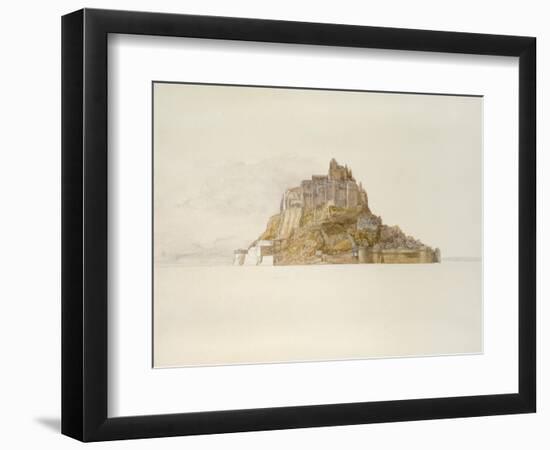 Mont St Michel from the Sands, C. 1876 (Watercolour over Graphite, on Paper)-Alfred William Hunt-Framed Giclee Print