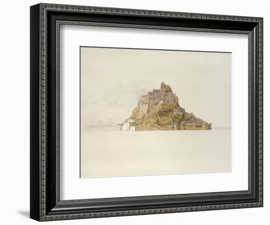 Mont St Michel from the Sands, C. 1876 (Watercolour over Graphite, on Paper)-Alfred William Hunt-Framed Giclee Print