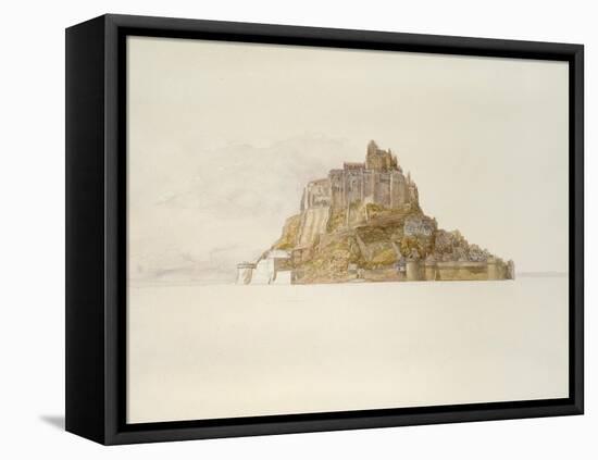 Mont St Michel from the Sands, C. 1876 (Watercolour over Graphite, on Paper)-Alfred William Hunt-Framed Premier Image Canvas