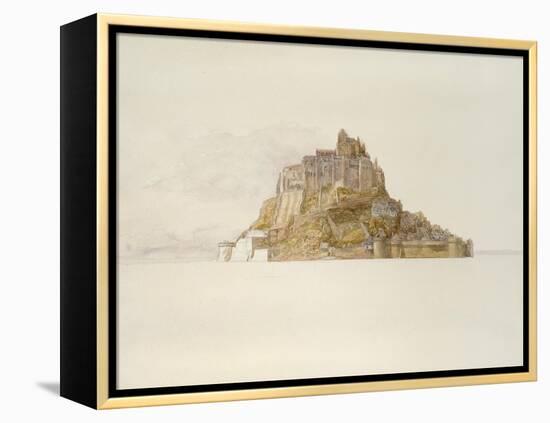 Mont St Michel from the Sands, C. 1876 (Watercolour over Graphite, on Paper)-Alfred William Hunt-Framed Premier Image Canvas
