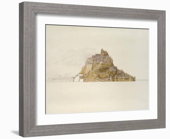 Mont St Michel from the Sands, C. 1876 (Watercolour over Graphite, on Paper)-Alfred William Hunt-Framed Giclee Print