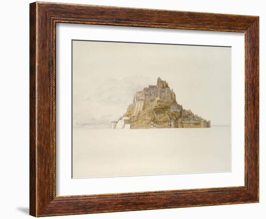 Mont St Michel from the Sands, C. 1876 (Watercolour over Graphite, on Paper)-Alfred William Hunt-Framed Giclee Print