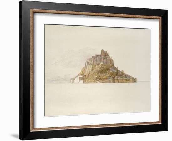 Mont St Michel from the Sands, C. 1876 (Watercolour over Graphite, on Paper)-Alfred William Hunt-Framed Giclee Print