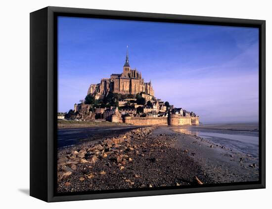 Mont St. Michel Island Fortress, Normandy, France-Bill Bachmann-Framed Premier Image Canvas
