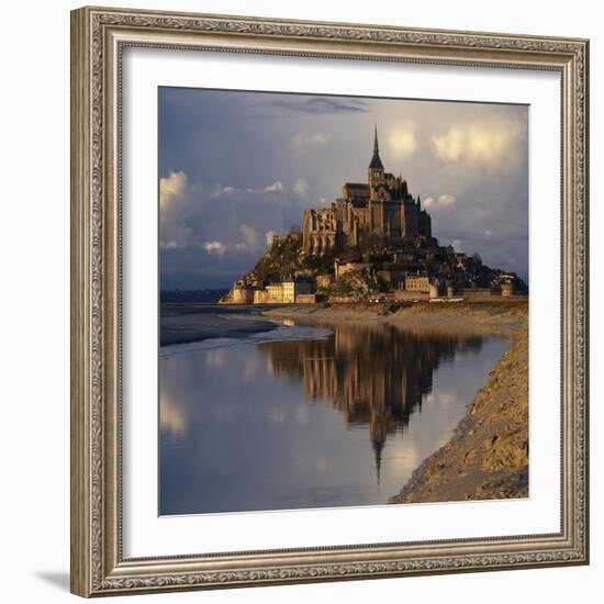 Mont-St-Michel, Normandy. Evening Shot with Reflection-Joe Cornish-Framed Photographic Print