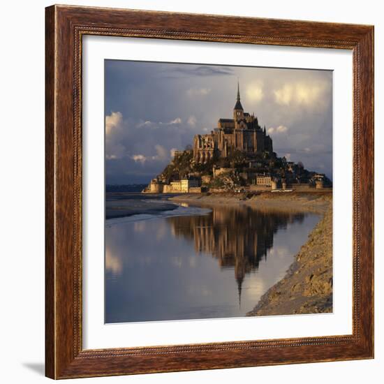 Mont-St-Michel, Normandy. Evening Shot with Reflection-Joe Cornish-Framed Photographic Print