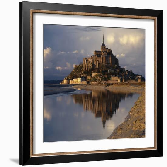 Mont-St-Michel, Normandy. Evening Shot with Reflection-Joe Cornish-Framed Photographic Print