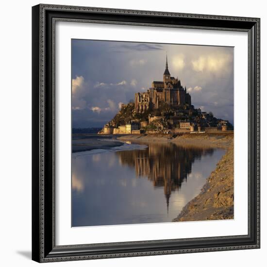 Mont-St-Michel, Normandy. Evening Shot with Reflection-Joe Cornish-Framed Photographic Print