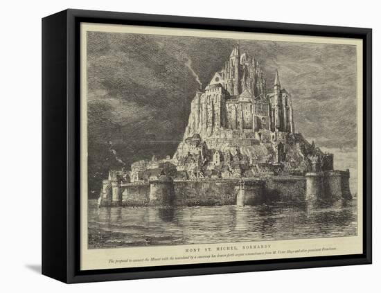 Mont St Michel, Normandy-Henry William Brewer-Framed Premier Image Canvas