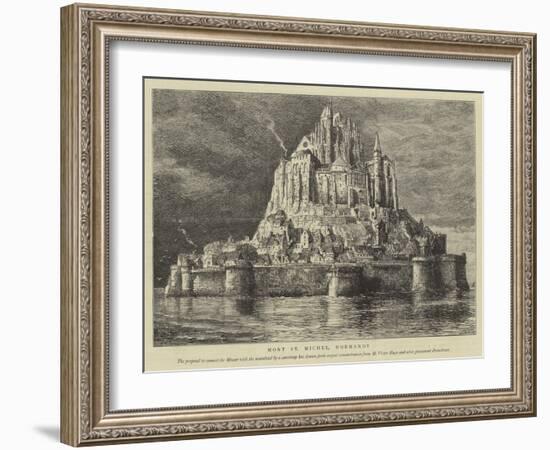 Mont St Michel, Normandy-Henry William Brewer-Framed Giclee Print