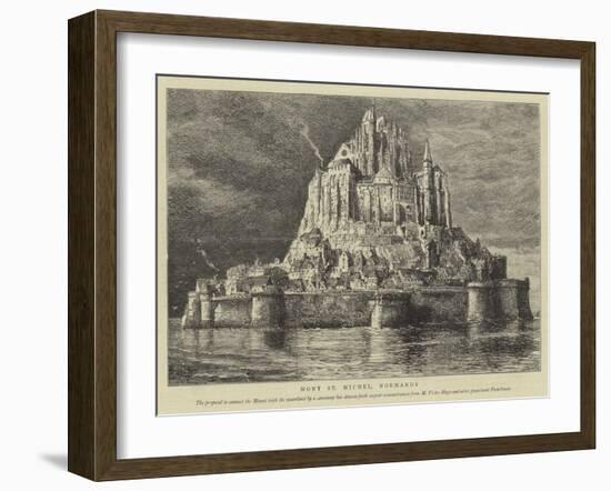 Mont St Michel, Normandy-Henry William Brewer-Framed Giclee Print