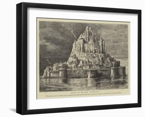 Mont St Michel, Normandy-Henry William Brewer-Framed Giclee Print