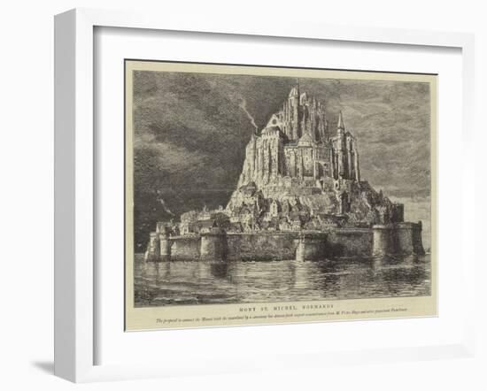 Mont St Michel, Normandy-Henry William Brewer-Framed Giclee Print