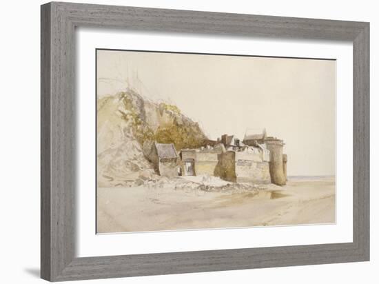 Mont St Michel: the Outer Gate, C. 1876-Alfred William Hunt-Framed Giclee Print