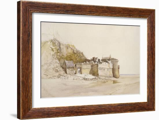 Mont St Michel: the Outer Gate, C. 1876-Alfred William Hunt-Framed Giclee Print