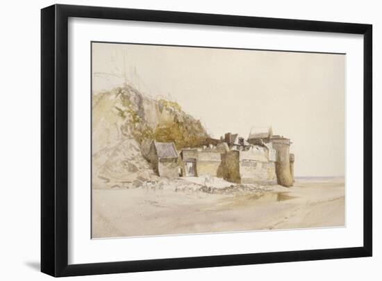 Mont St Michel: the Outer Gate, C. 1876-Alfred William Hunt-Framed Giclee Print