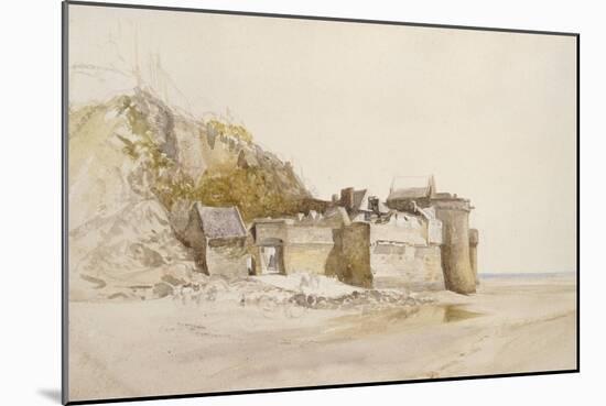 Mont St Michel: the Outer Gate, C. 1876-Alfred William Hunt-Mounted Giclee Print