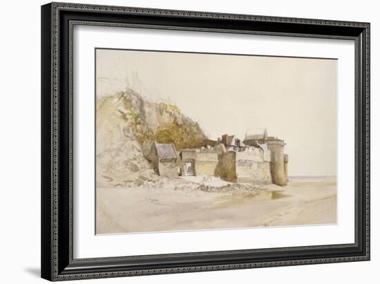 Mont St Michel: the Outer Gate, C. 1876-Alfred William Hunt-Framed Giclee Print