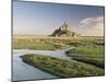 Mont St. Michel, Unesco World Heritage Site, Basse Normandie, France-Michael Busselle-Mounted Photographic Print