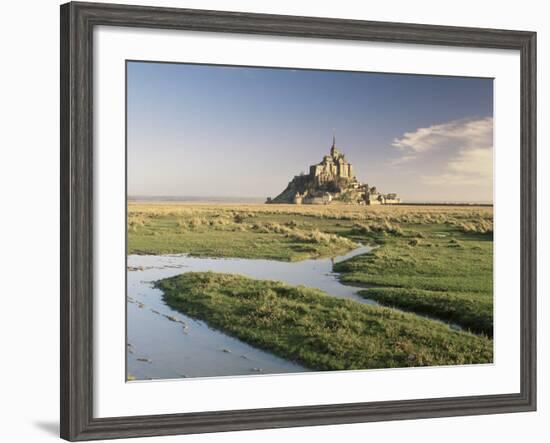 Mont St. Michel, Unesco World Heritage Site, Basse Normandie, France-Michael Busselle-Framed Photographic Print