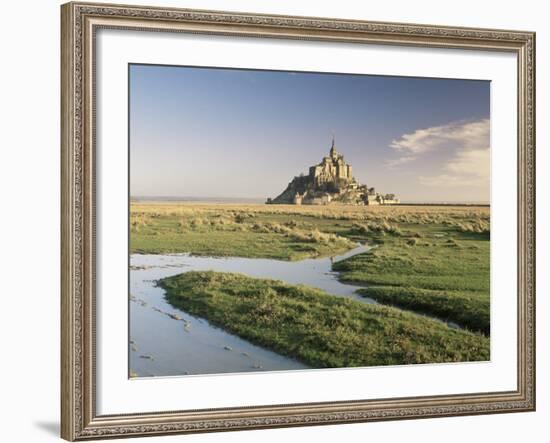 Mont St. Michel, Unesco World Heritage Site, Basse Normandie, France-Michael Busselle-Framed Photographic Print