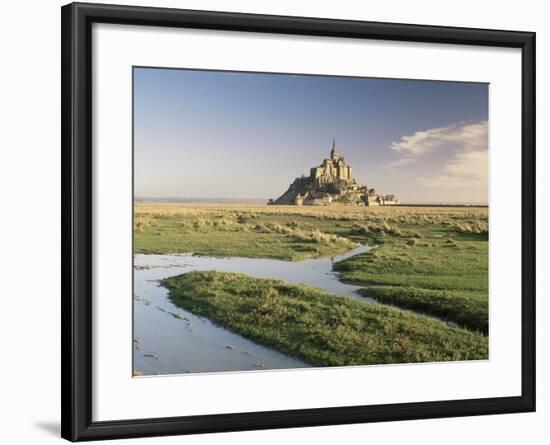 Mont St. Michel, Unesco World Heritage Site, Basse Normandie, France-Michael Busselle-Framed Photographic Print